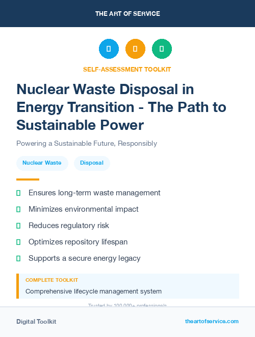 Nuclear Waste Disposal in Energy Transition - The Path to Sustainable Power