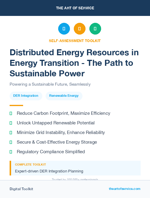 Distributed Energy Resources in Energy Transition - The Path to Sustainable Power
