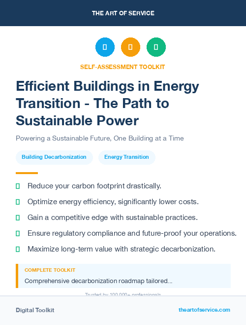 Efficient Buildings in Energy Transition - The Path to Sustainable Power