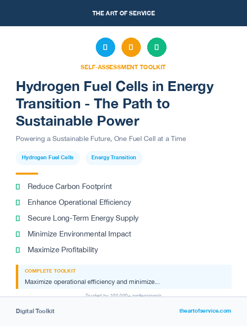 Hydrogen Fuel Cells in Energy Transition - The Path to Sustainable Power