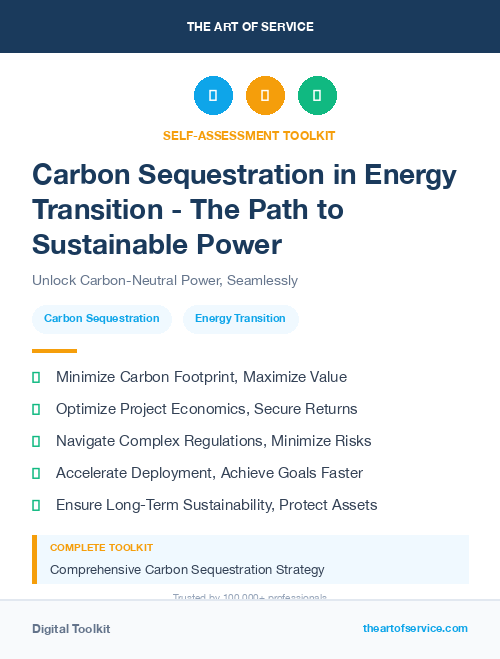 Carbon Sequestration in Energy Transition - The Path to Sustainable Power
