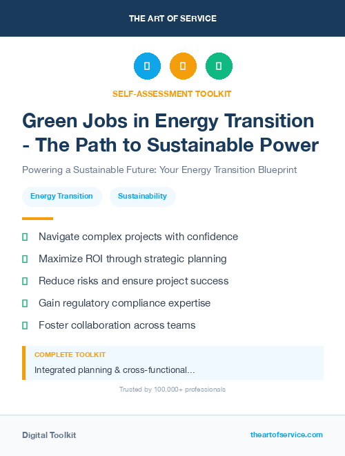 Green Jobs in Energy Transition - The Path to Sustainable Power