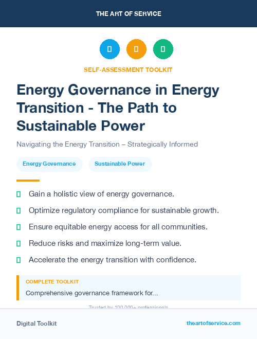 Energy Governance in Energy Transition - The Path to Sustainable Power