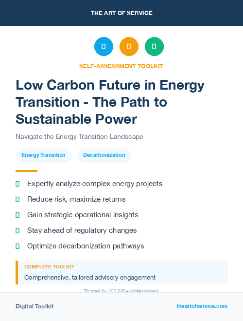 Low Carbon Future in Energy Transition - The Path to Sustainable Power
