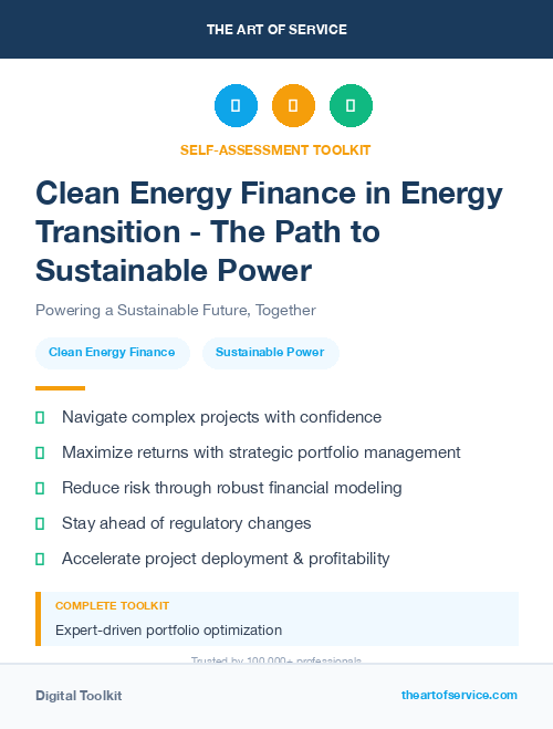 Clean Energy Finance in Energy Transition - The Path to Sustainable Power