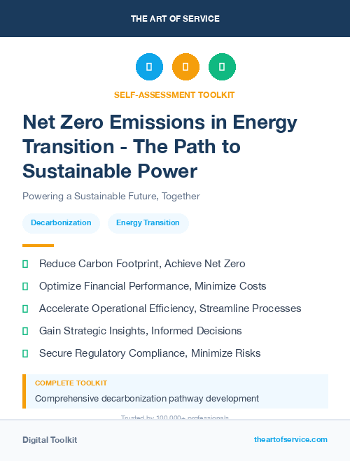 Net Zero Emissions in Energy Transition - The Path to Sustainable Power