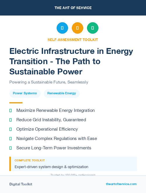Electric Infrastructure in Energy Transition - The Path to Sustainable Power