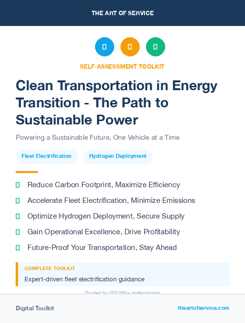 Clean Transportation in Energy Transition - The Path to Sustainable Power