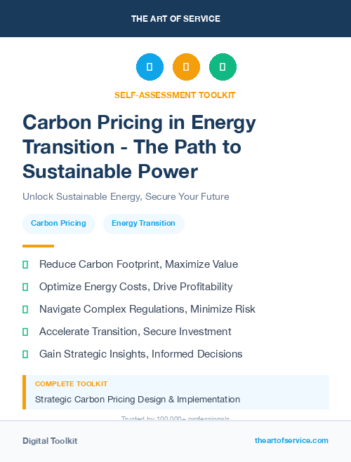 Carbon Pricing in Energy Transition - The Path to Sustainable Power