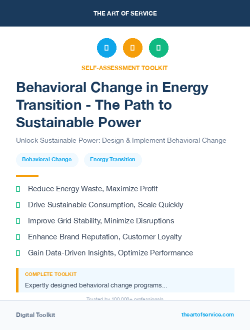 Behavioral Change in Energy Transition - The Path to Sustainable Power