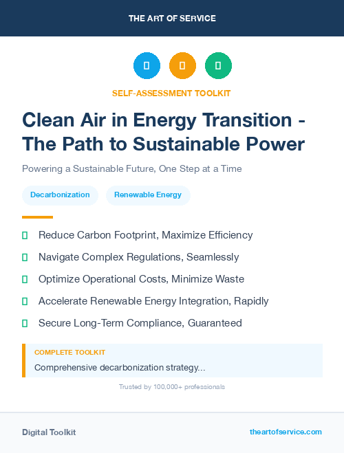 Clean Air in Energy Transition - The Path to Sustainable Power