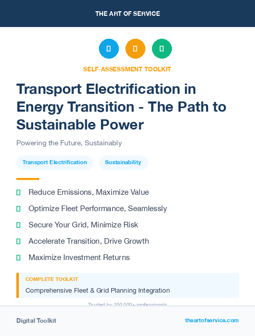 Transport Electrification in Energy Transition - The Path to Sustainable Power