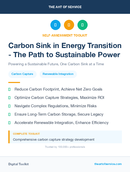 Carbon Sink in Energy Transition - The Path to Sustainable Power