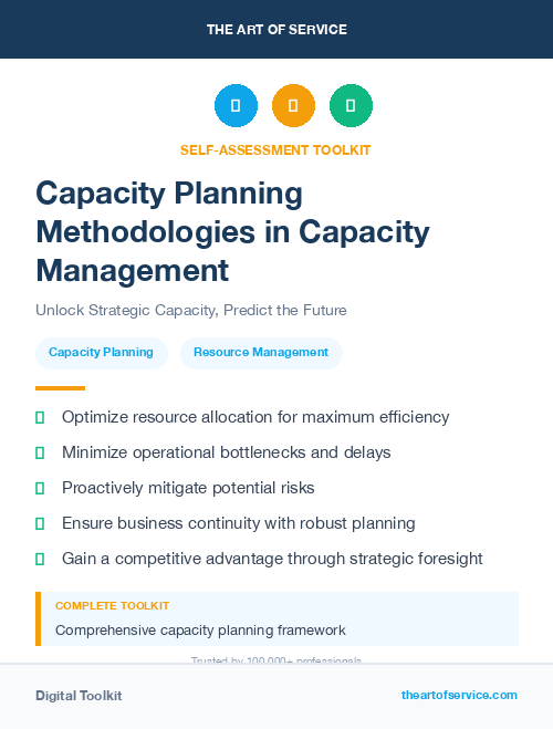 Capacity Planning Methodologies in Capacity Management