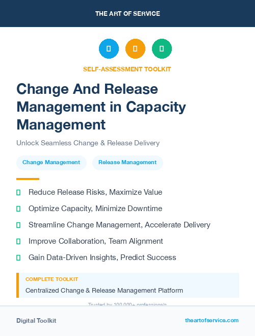 Change And Release Management in Capacity Management