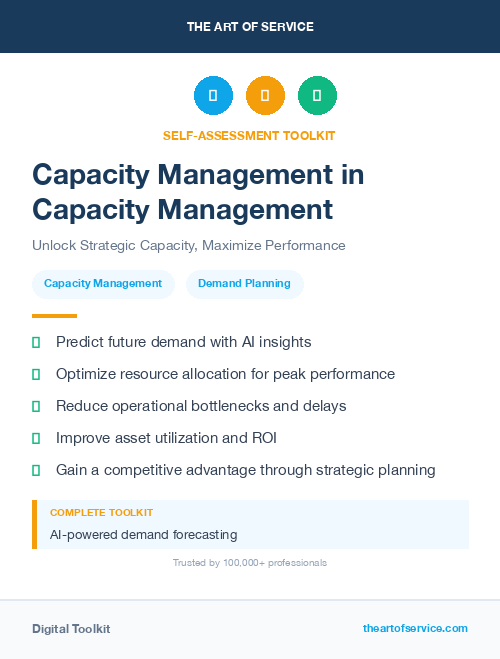 Capacity Management in Capacity Management