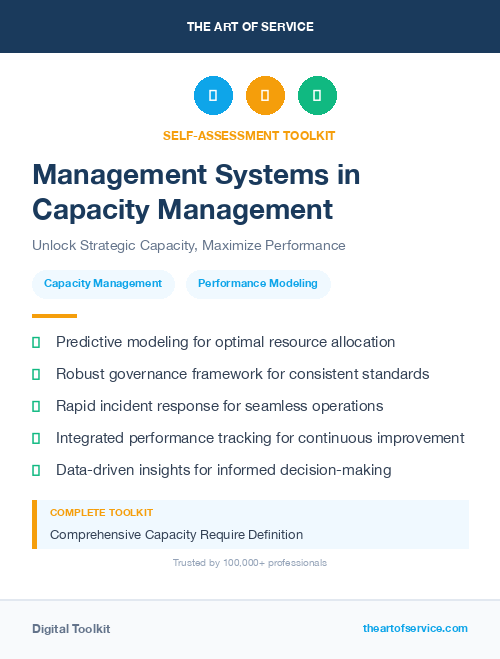Management Systems in Capacity Management