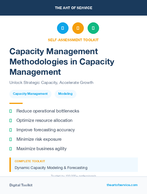 Capacity Management Methodologies in Capacity Management