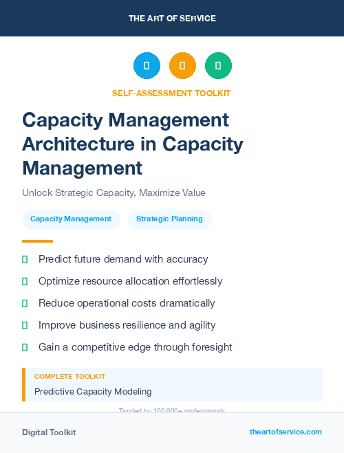 Capacity Management Architecture in Capacity Management