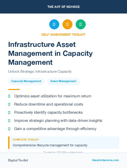 Infrastructure Asset Management in Capacity Management