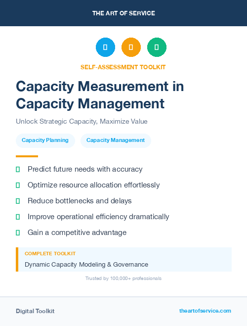 Capacity Measurement in Capacity Management