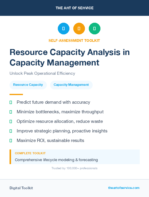 Resource Capacity Analysis in Capacity Management