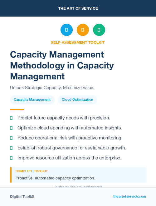 Capacity Management Methodology in Capacity Management