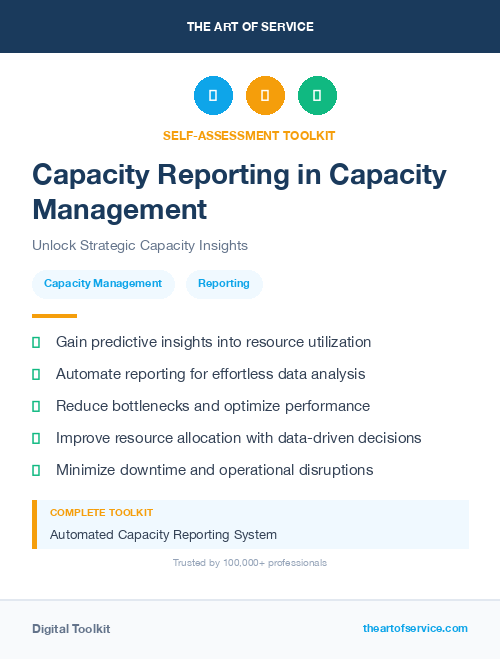 Capacity Reporting in Capacity Management