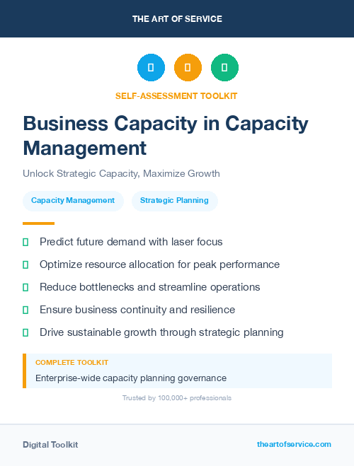 Business Capacity in Capacity Management