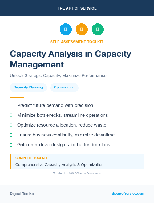 Capacity Analysis in Capacity Management