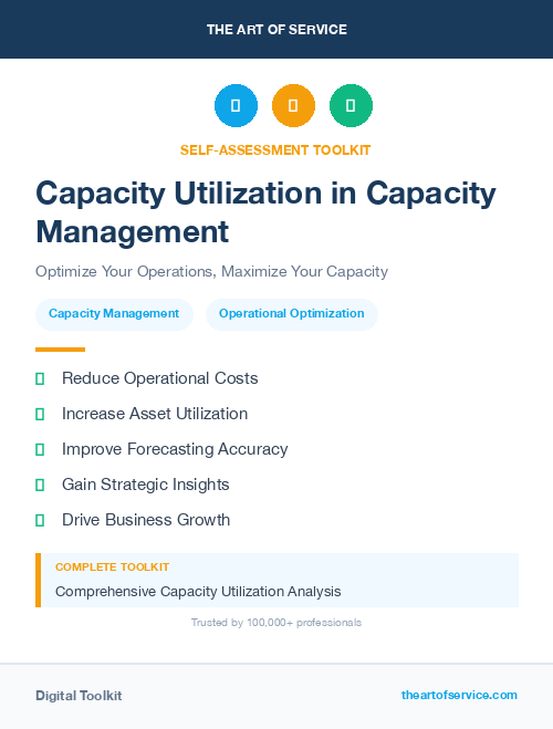Capacity Utilization in Capacity Management