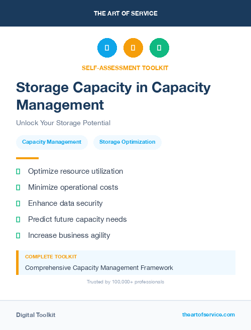 Storage Capacity in Capacity Management