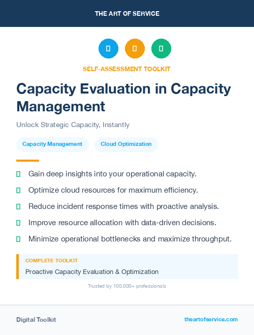 Capacity Evaluation in Capacity Management
