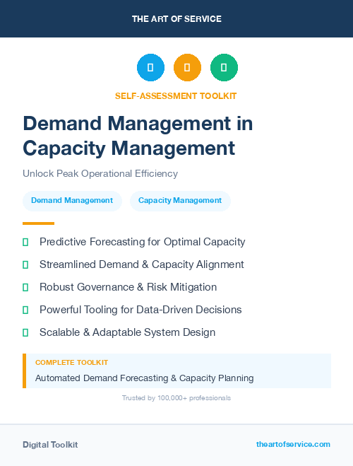 Demand Management in Capacity Management