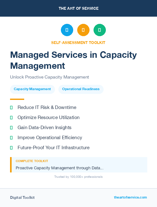Managed Services in Capacity Management