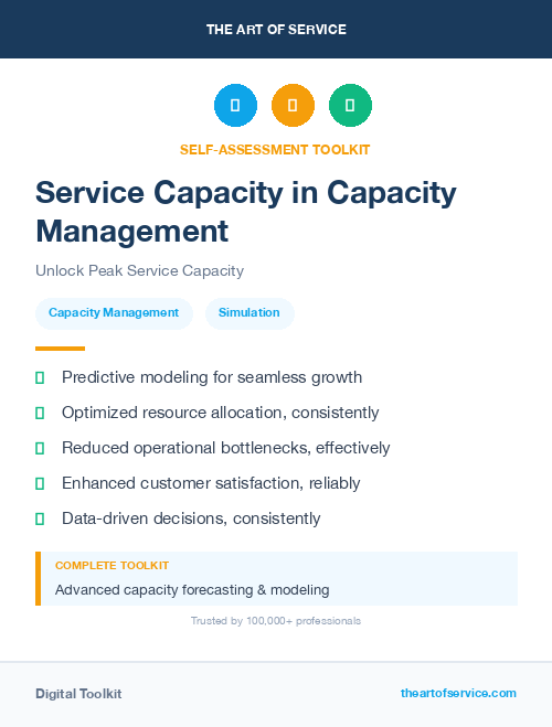 Service Capacity in Capacity Management