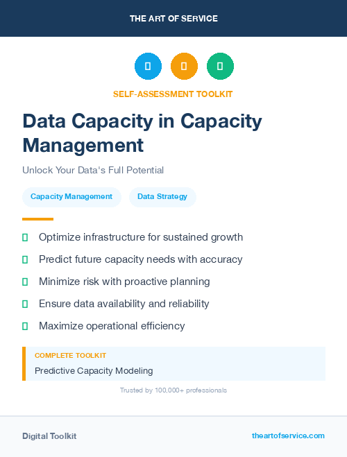 Data Capacity in Capacity Management
