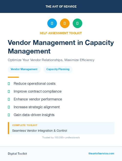 Vendor Management in Capacity Management