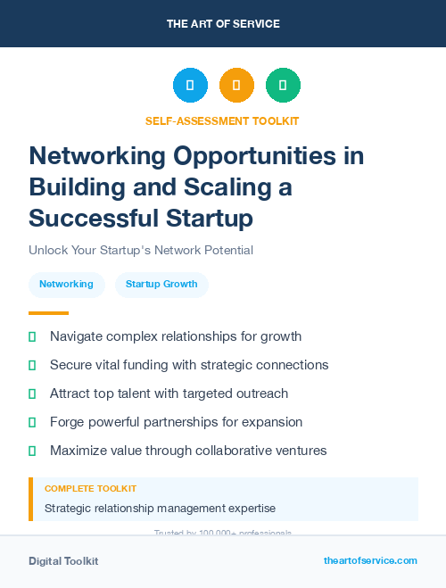 Networking Opportunities in Building and Scaling a Successful Startup
