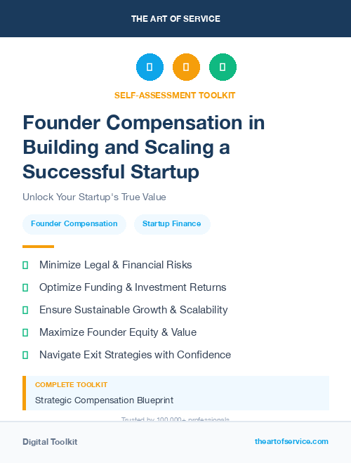 Founder Compensation in Building and Scaling a Successful Startup