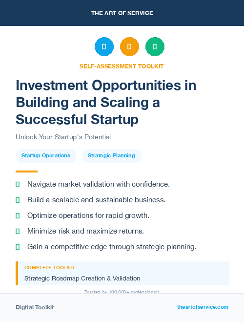 Investment Opportunities in Building and Scaling a Successful Startup
