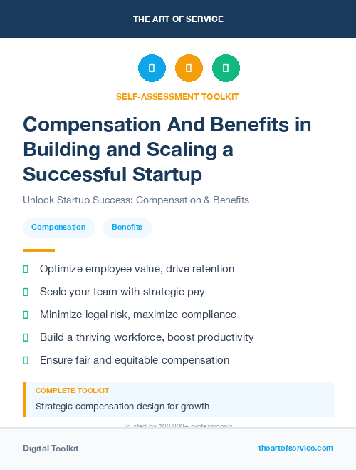 Compensation And Benefits in Building and Scaling a Successful Startup