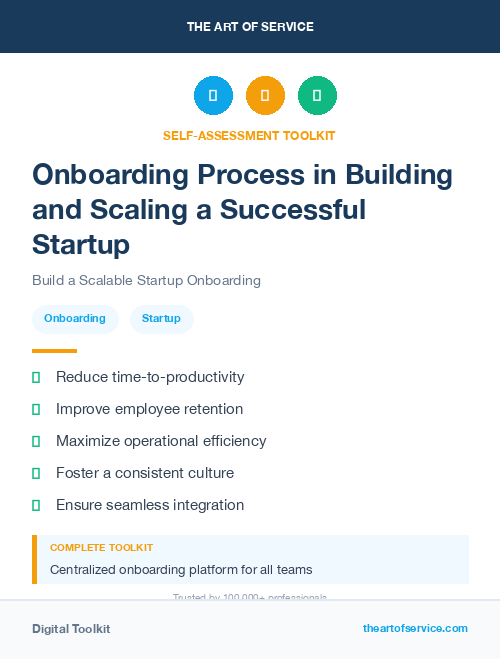 Onboarding Process in Building and Scaling a Successful Startup