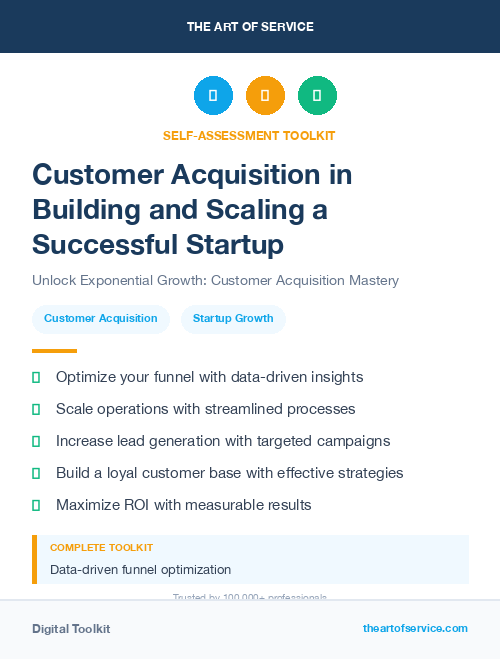 Customer Acquisition in Building and Scaling a Successful Startup