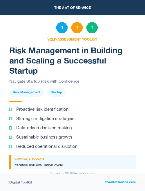 Risk Management in Building and Scaling a Successful Startup