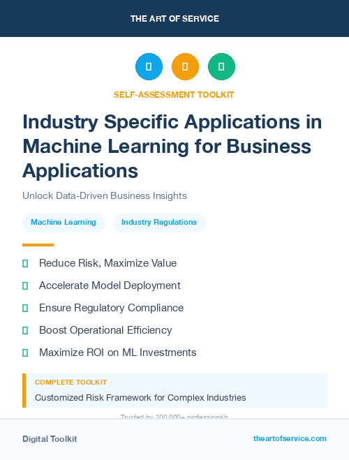 Industry Specific Applications in Machine Learning for Business Applications