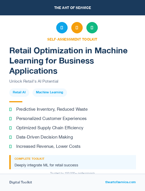 Retail Optimization in Machine Learning for Business Applications