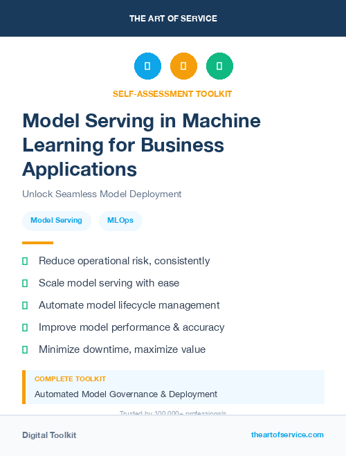 Model Serving in Machine Learning for Business Applications