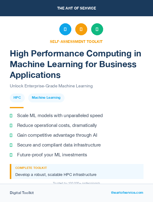 High Performance Computing in Machine Learning for Business Applications