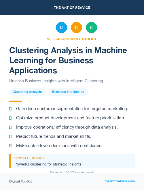 Clustering Analysis in Machine Learning for Business Applications